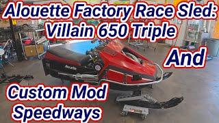 Alouette Factory Racer and Custom Mod Speedway Snowmobiles