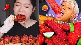 mukbangers DESTROYING their stomachs with SPICY food