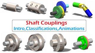 Types of Shaft Coupling Animation Machine Design  Solidworks