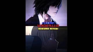 L Lawliet vs Nagumo Miyabi  Death Note vs Classroom of the elite  #classroomoftheelite #deathnote