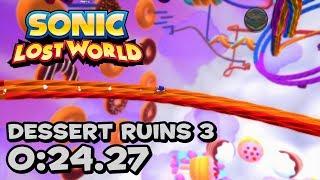 Sonic Lost World Dessert Ruins 3 Speed Run - 024.27