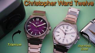 Hands on Christopher Ward Twelve Integrated Bracelet Automatic Watch Titanium & Stainless Steel