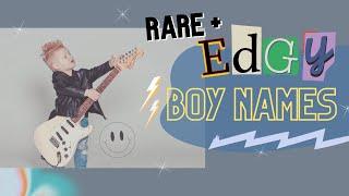 NEW EDGY BOY NAMES For 2023  RARE & COOL Baby Names For Boys