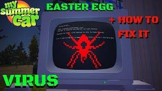 EASTER EGG - VIRUS on COMPUTER - RED SPIDER - My Summer Car #119