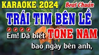 Trái Tim Bên Lề Karaoke Tone Nam Beat Chuẩn  Đình Long Karaoke