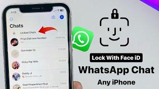 Lock Whatsapp Chat with Face iD on any iPhone 2024