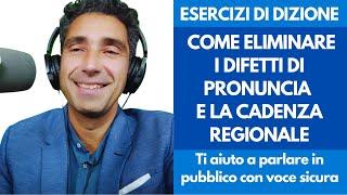 Corso di Dizione - Esercizi per la Voce  correggere difetti di pronuncia e inflessioni dialettali.