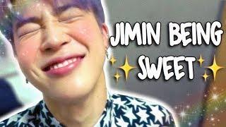 park jimin being a lil sweetheart