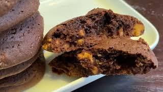 Шоколадне Печиво з Горіхами - дуже простий рецепт до чаю