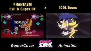 PHANTASM Sonic.EXE vs Evil  Super BF vs Fleetway Super Sonic  GAME x FNF Animation