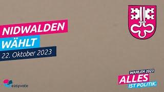 Nidwalden wählt Nationale Wahlen 2023