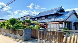 4K Japan Walk - Japanese Countryside Village  Neighborhood Walking Tour in Suburban Nagoya