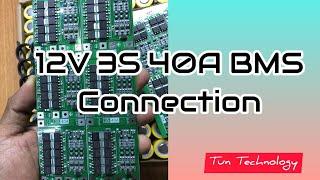 12V 3S 40A Bms Connection