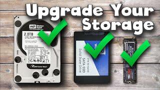 A Beginners Guide Upgrade Your PC Storage - How to install M.2 SSD 2.5 SSD & 3.5 Hard Drive