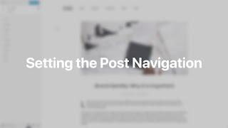 Setting the Post Navigation  YOOtheme Documentation WordPress