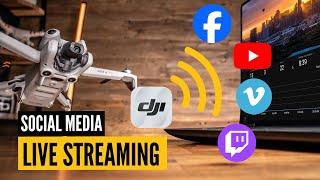 How to Live Stream to Social Media from ANY Drone DJI Fly App Tutorial