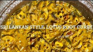 Srilankan style lotus root curryRamanee kitchen ￼￼