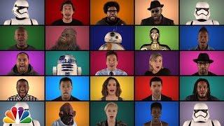 Jimmy Fallon The Roots & Star Wars The Force Awakens Cast Sing Star Wars Medley A Cappella