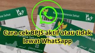 Cek status bpjs kesehatan aktif atau tidak lewat whatsapp dengan mudah