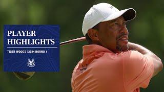 Tiger Woods  Round 1 Highlights  2024 PGA Championship