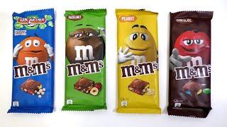 m&ms Chocolate Bars 4 flavors