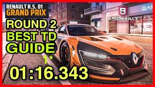 Asphalt 9 Grand Prix  Best Run Touch Drive Renault RS 01 0116.343 1* on Pantheon Split