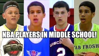 NBA PLAYERS IN MIDDLE SCHOOL Jayson Tatum Banchero and MORE