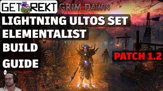 Grim Dawn Build Guide - Ultos Elementalist Lightning Primal Strike & Savagery HC Patch 1.2