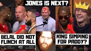 UFC 304 Press Conference Reaction Belal Doesnt Flinch? Green Simps For Paddy? Boring?