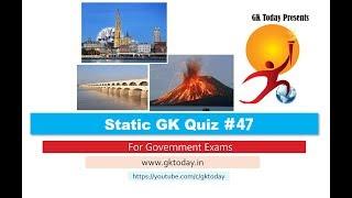 GKTodays Static GK Quiz-47 World Geography