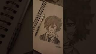 Dazai sketch drawing #sketch #anime #drawing #howtodraw