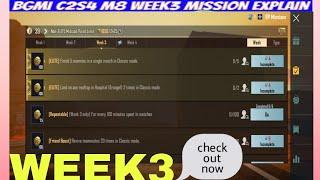 Season c2s4 M8 week 3 mission explainPubg Mobile rp mission  Bgmi week 3 mission explain