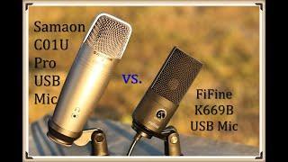 USB Mic DemoReview Samson C01U Pro vs FiFine K669B