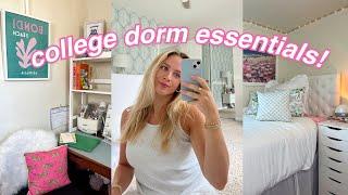 DORM ROOM ESSENTIALS *college necessities + what to bring to college*