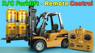 RC Forklift - Remote Control Forklift With Flatbed Trailer  Unboxing & Review