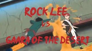 Gaara Almost Lost to Lee English Dub