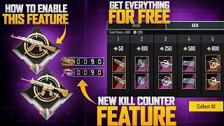 Get Everything For Free  How To Enable Kill Counter Feature  Elimination Counter Feature In Pubgm