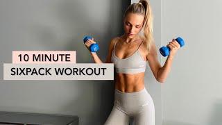 SHREDDED 6 PACK ABS  10 Min Home Workout  - Angela Kajo