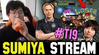 SUMIYA explains How TOPSON Invoker shutdown PAPARAZI #TI9  Sumiya Invoker Stream Moment #927