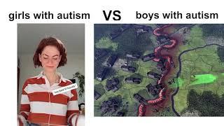 girls with autism VS boys with autism HOI4WW2 edition