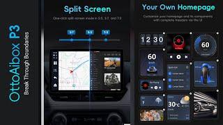 Split Screen  Homescreen Customization on Ottocast OttoAiBox P3