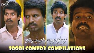 Vellaikaara Durai Movie Scene  Soori Comedy Compilations  Vikram Prabhu  Sri Divya  Soori