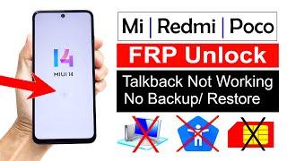 All Xiaomi MIUI 14 Gmail Account Bypass ANDROID 13 Without Computer- NEW UPDATE