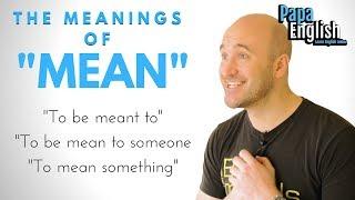 Meanings of Mean - English Expressions