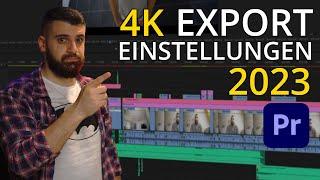 BESTE 4K Export Einstellungen in Premiere Pro 2022 & 2023 - YouTube Facebook