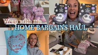 NEW IN HOME BARGAINS HAUL  NEW SOFA  WRAP PRESENTS AND PREP WITH ME FOR MAIAS BIRTHDAY  UK MOM