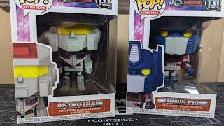 Transformers 40th anniversary Astraltrain and Optimus Prime Funko Pop