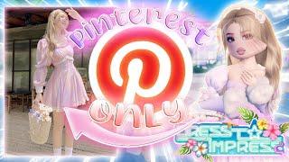 RECREATING **PINTEREST** OUTFITS In Dress To Impress VIP GIVEAWAY??