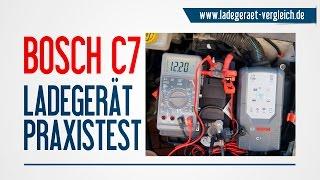 BOSCH C7 Test -  Ladegerät Test am Auto - 12V Autobatterie laden kurz erklärt - 12V  24V Ladegerät