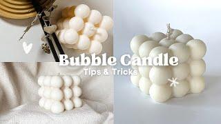 Bubble candle tutorial how to make the perfect bubble candle  Wick? Wax?